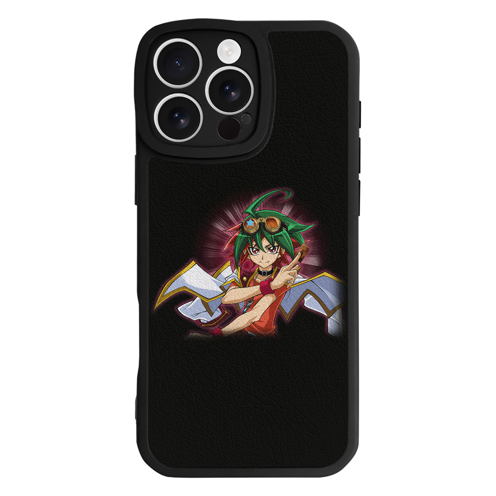 （画像用） 遊☆戯☆王 Yu-Gi-Oh! 【iPhone 16シリーズ対応】シリコンスマホケース（レザー調） 材質：シリコン